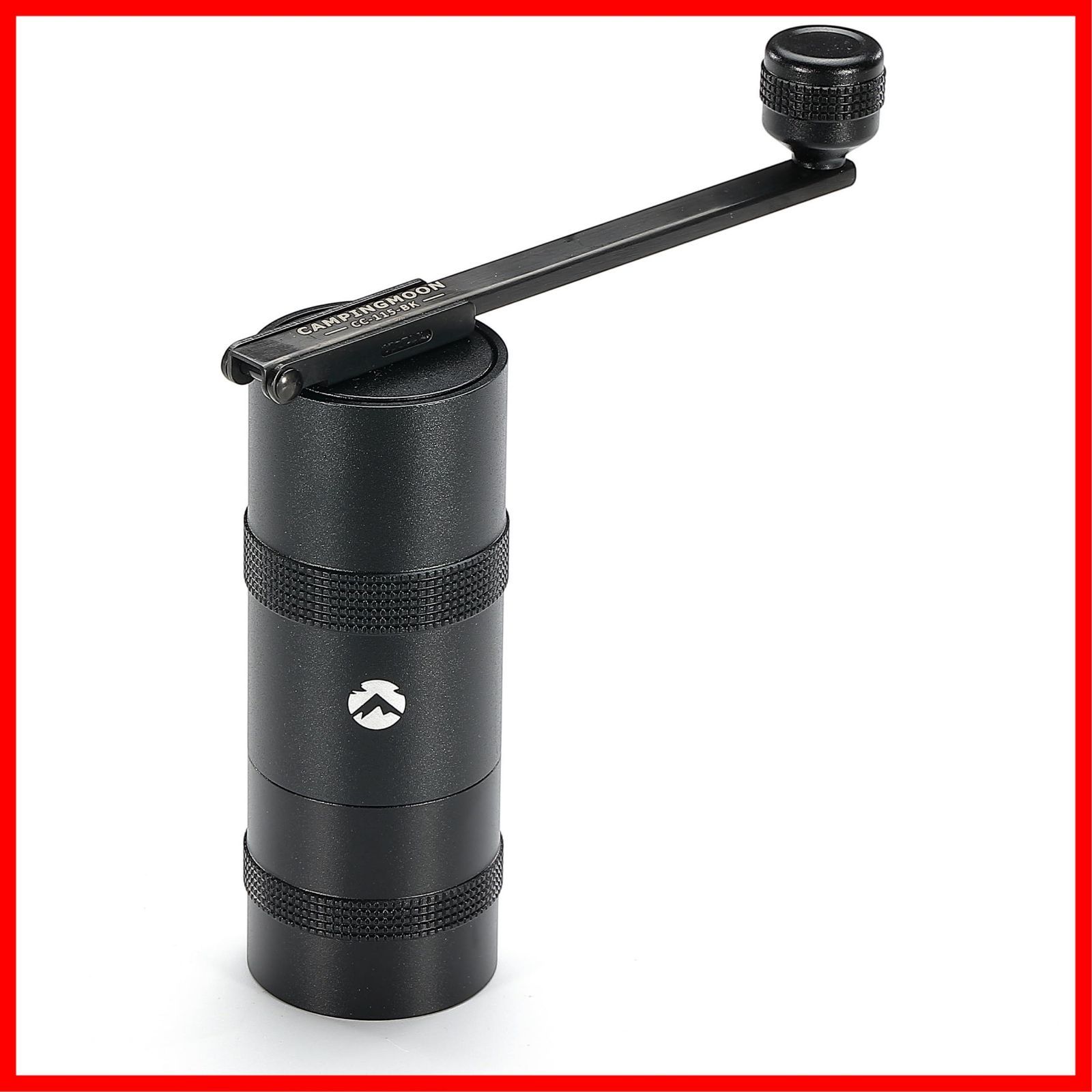 新着商品 MOON キャンプ コーヒーミル キャンピングムーン CAMPING コーヒー ハンドグラインダー ソロ グラインダー S コニカル式 黒ギア CC-115BK