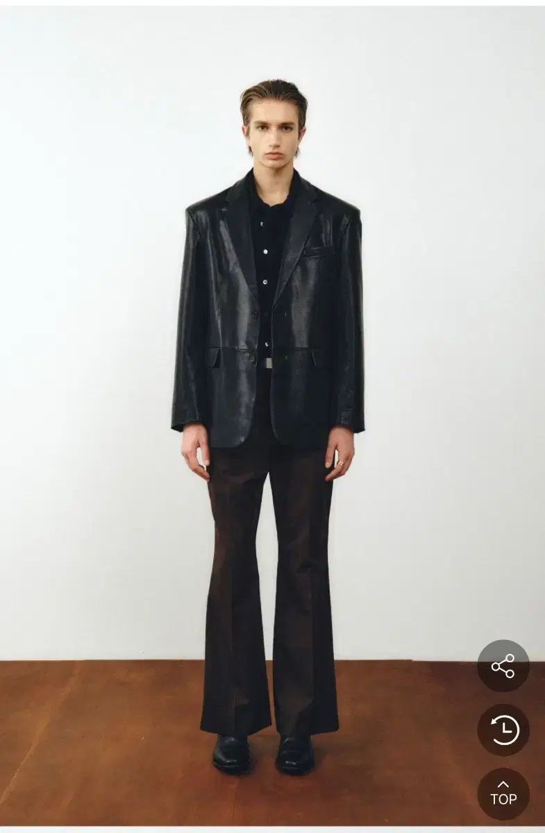 NOIRER ラム VEGETABLE テーラード ジャケット 52 ブラック