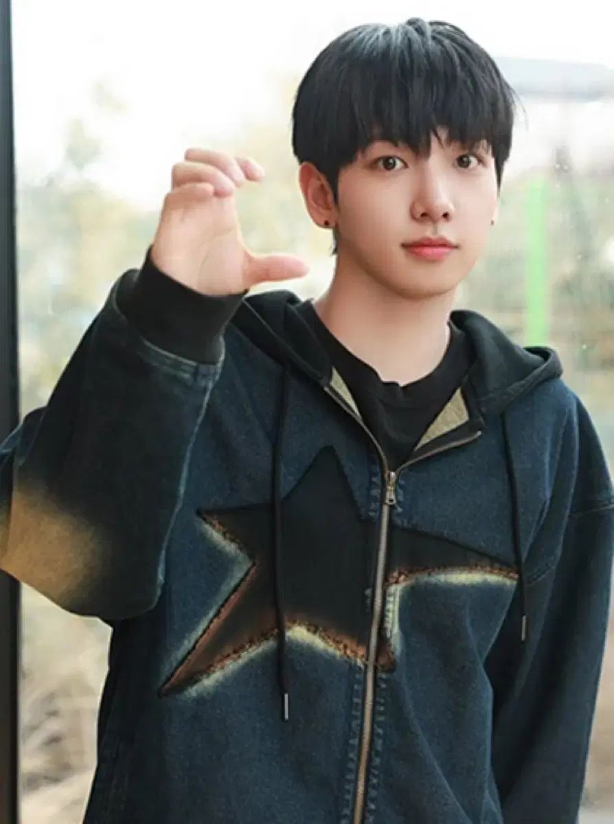 XTONZ ウォッシュ デニム フードジップアップ BOYNEXTDOOR ミョン ジェヒョン MYUNG JAEHYUN NCT ジェミン JAEMIN