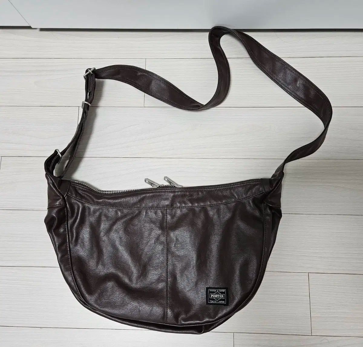 ポーター フリースタイル ショルダーバッグ ダークブラウン スモール porter