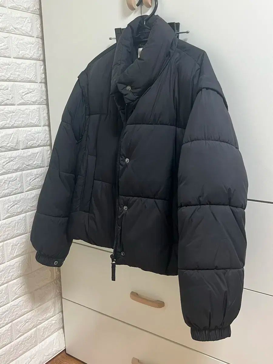 WHO.A.U レディース ディタッチャブル ショートパファー ショートダウン S