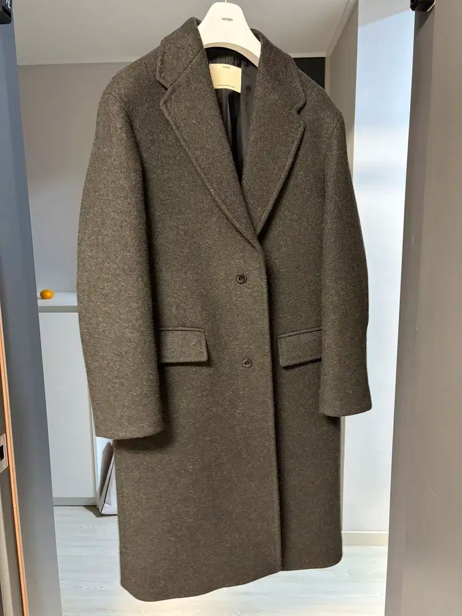 ポッタリー 멜튼ウールシングルコート
