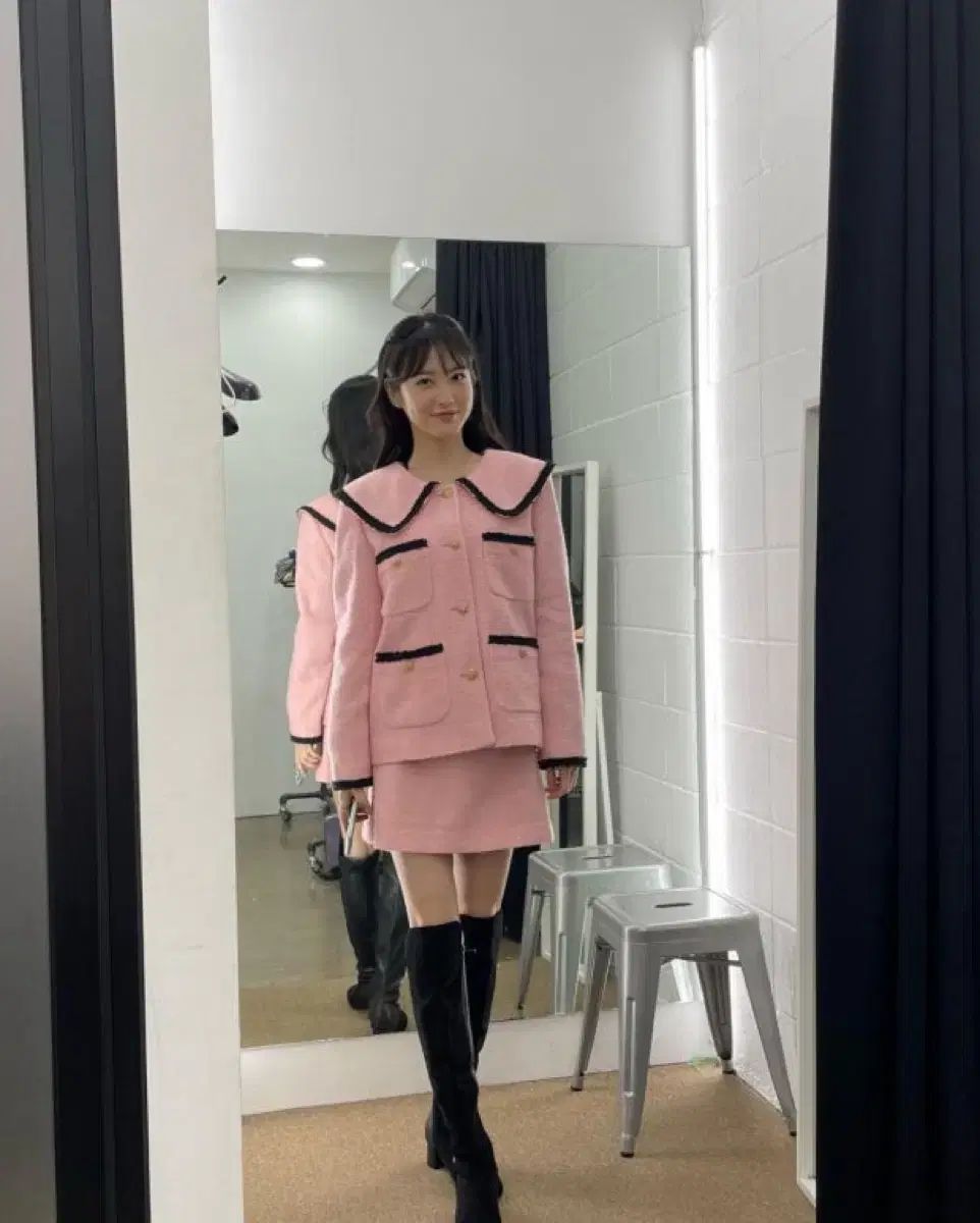 Johnny Hates Jazz ピンク ツイード ジャケット - メルカリ