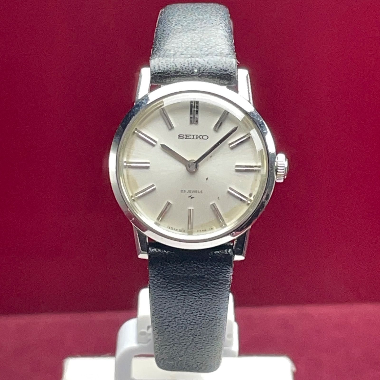 OH済 1967年製 SEIKO 手巻 23石 2519-0062 アンティーク セイコー ヴィンテージ シルバー文字盤 腕時計