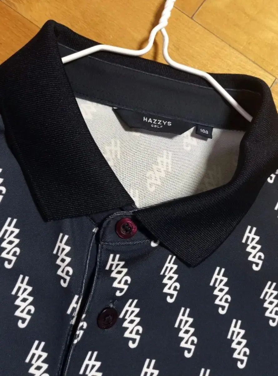 HAZZYS ゴルフ パータン 半袖 カラーTシャツ ネイビー