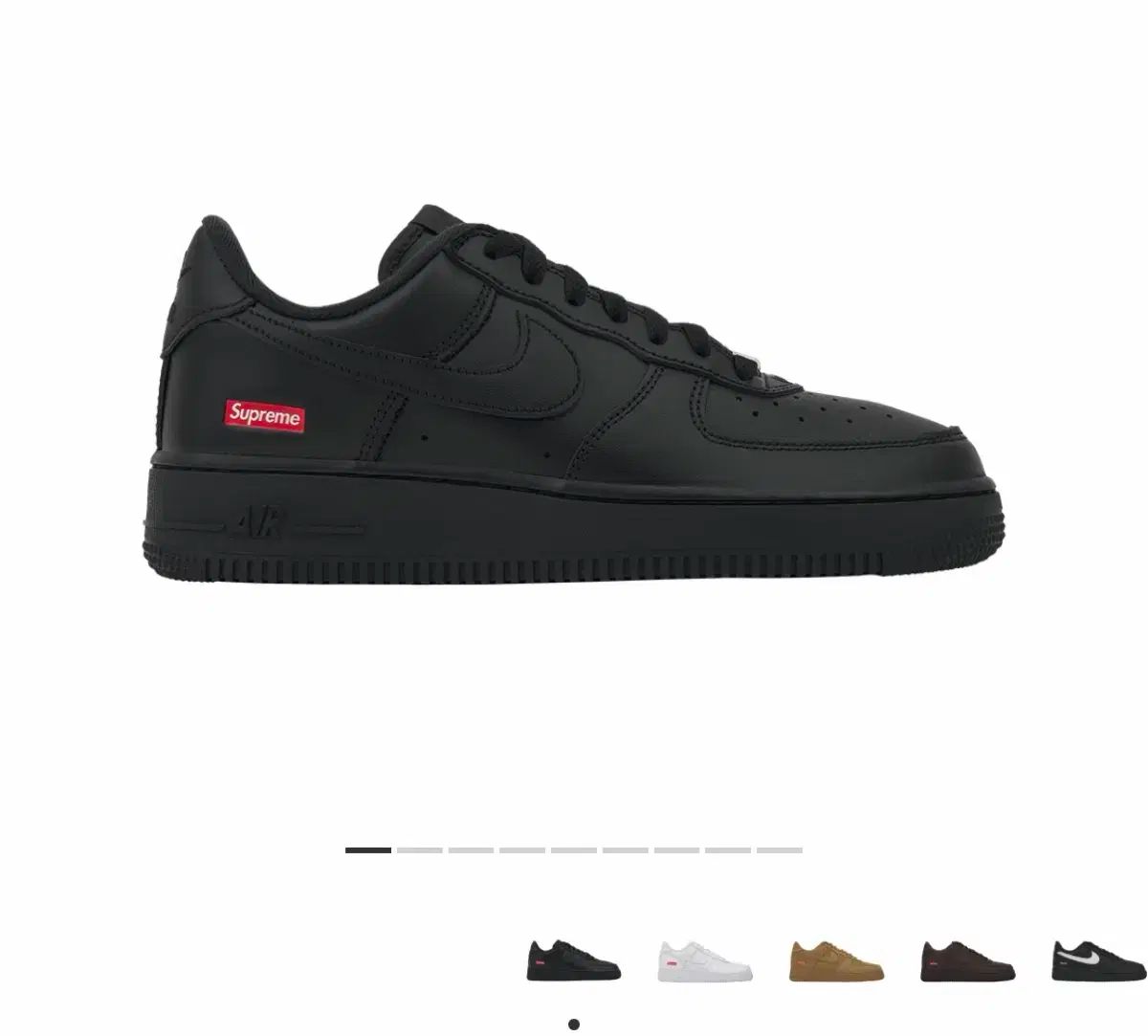 Supreme NIKE エアフォース1 ブラック 280