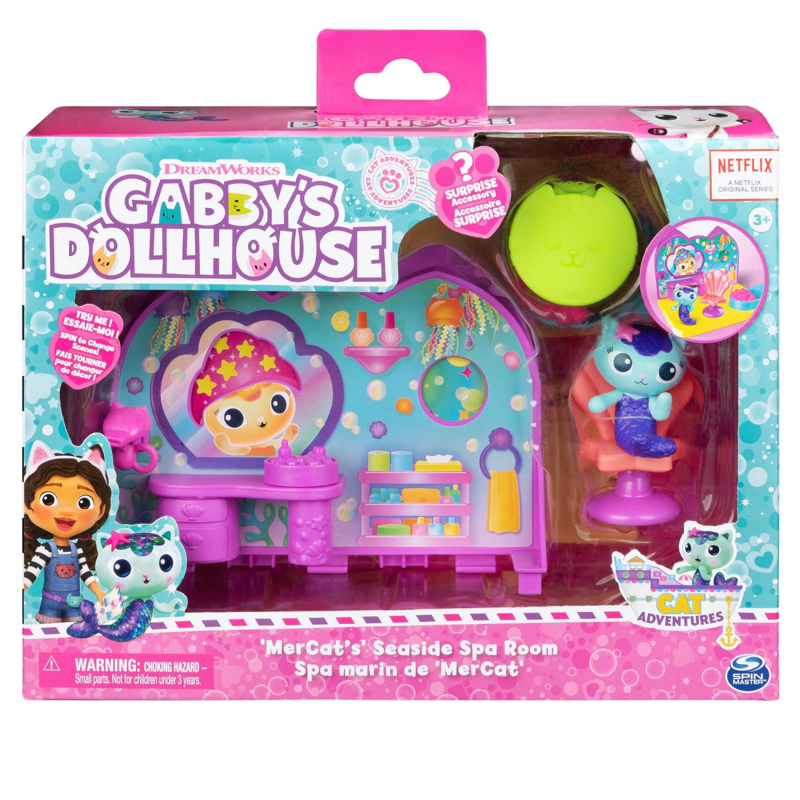 : Dollhouse Gabby's ギャビーのドールハウス、MerCatのスパルームプレイ | Bathroom and ギャビーのドールハウス Set Mercat with ザ・ムービー MerCat 0 マーキャットのすいそう インタラクティブ