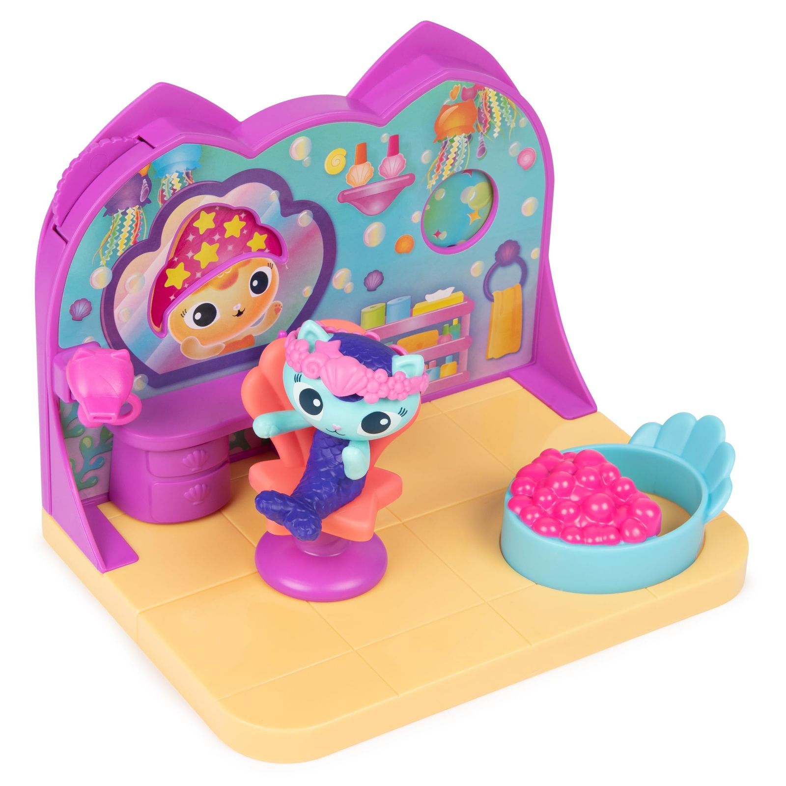 : Dollhouse Gabby's ギャビーのドールハウス、MerCatのスパルームプレイ | Bathroom and ギャビーのドールハウス Set Mercat with ザ・ムービー MerCat 0 マーキャットのすいそう インタラクティブ