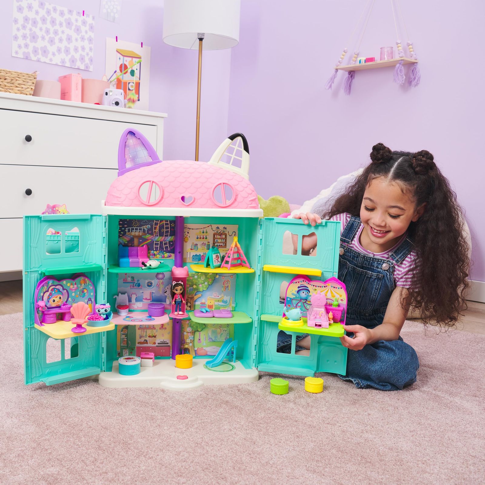 : Dollhouse Gabby's ギャビーのドールハウス、MerCatのスパルームプレイ | Bathroom and ギャビーのドールハウス Set Mercat with ザ・ムービー MerCat 0 マーキャットのすいそう インタラクティブ