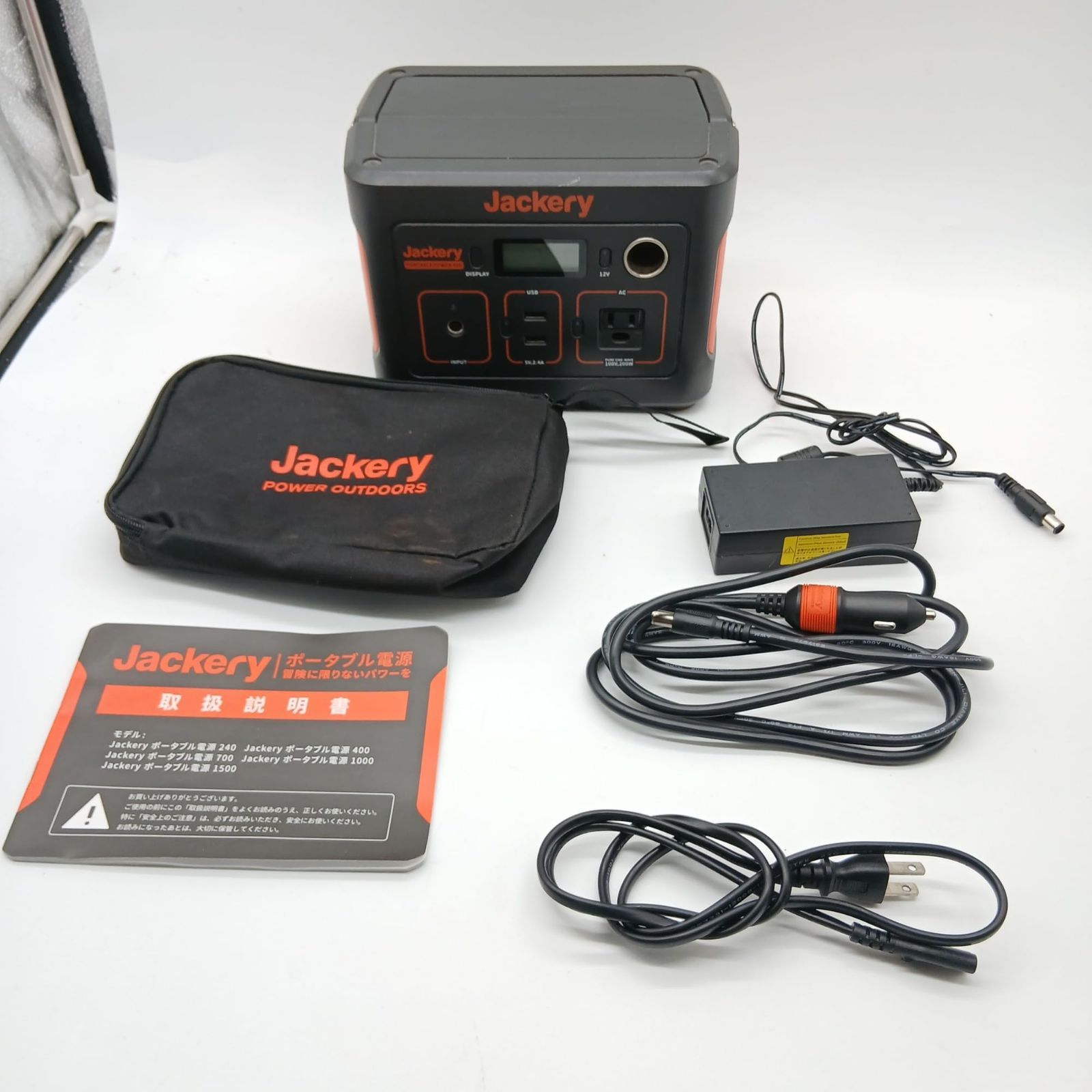 No.4277 Jackery ポータブル電源 400 大容量 400Wh 家庭用 バックアップ電源 節電 停電対策 PSE認証済 純正弦波 AC 200W 瞬間最大400W DC USB出力 四つの充電方法 MPPT制御 非常用電源 ソーラー充電