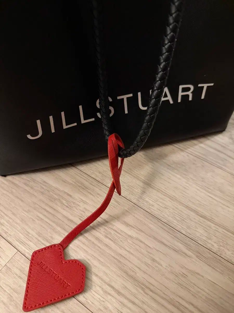  JILL STUART ジルスチュアート ハートチャーム ショッパーバッグ ブラック ショルダーバッグ ショルダーバッグ
