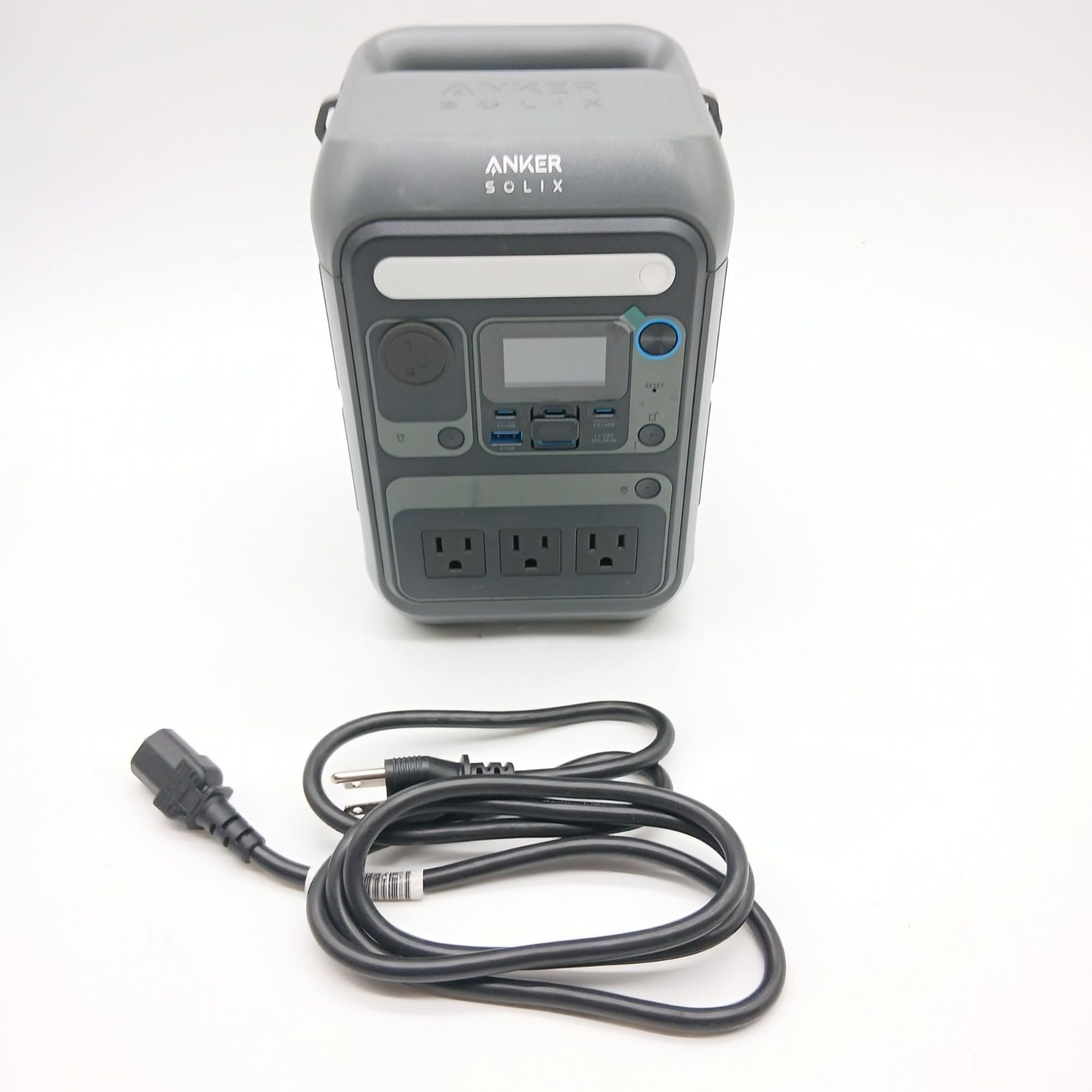 No.4278 Anker Solix C300 Portable Power Station ポータブル電源 288Wh 小型軽量 1.1時間満充電 高出力AC ストラップ付属 リン酸鉄 蓄電池 ポータブルバッテリー ソーラーパネル対応 ダークグレー