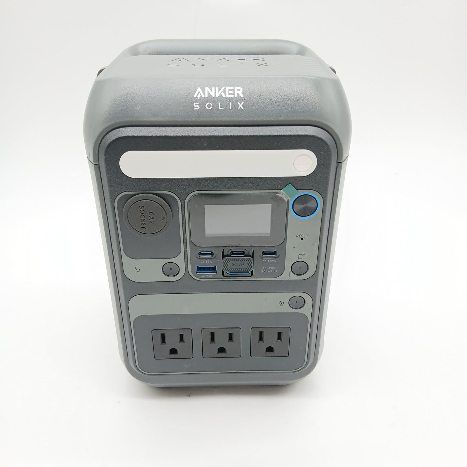 No.4278 Anker Solix C300 Portable Power Station ポータブル電源 288Wh 小型軽量 1.1時間満充電 高出力AC ストラップ付属 リン酸鉄 蓄電池 ポータブルバッテリー ソーラーパネル対応 ダークグレー