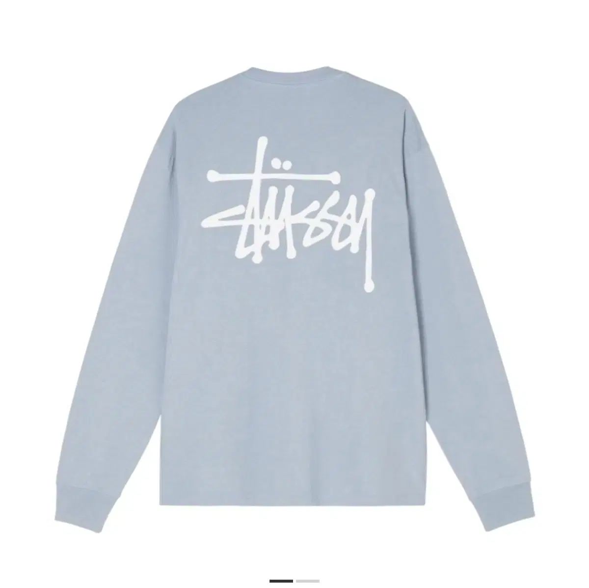STUSSY ロングスリーブ スカイ スチール