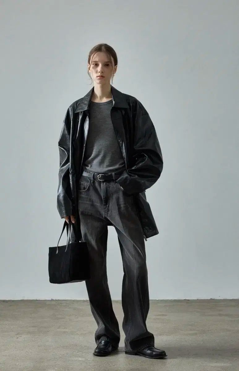 FACADE PATTERN ファサードパターン Classic デニム faded black S 丈 4cm