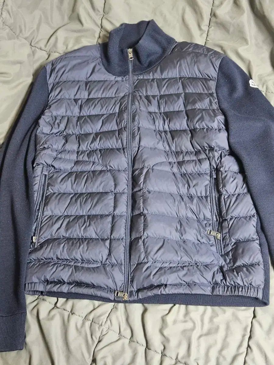 MONCLER モンクレール ダウン ウール カーディガン ネイビー XL