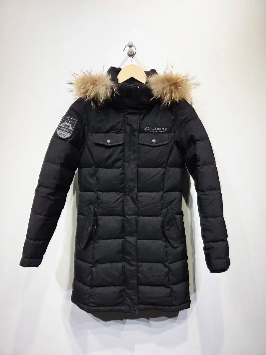 DISCOVERYエクスペディション レディース グースダウン ダウンジャケット ロング丈_90