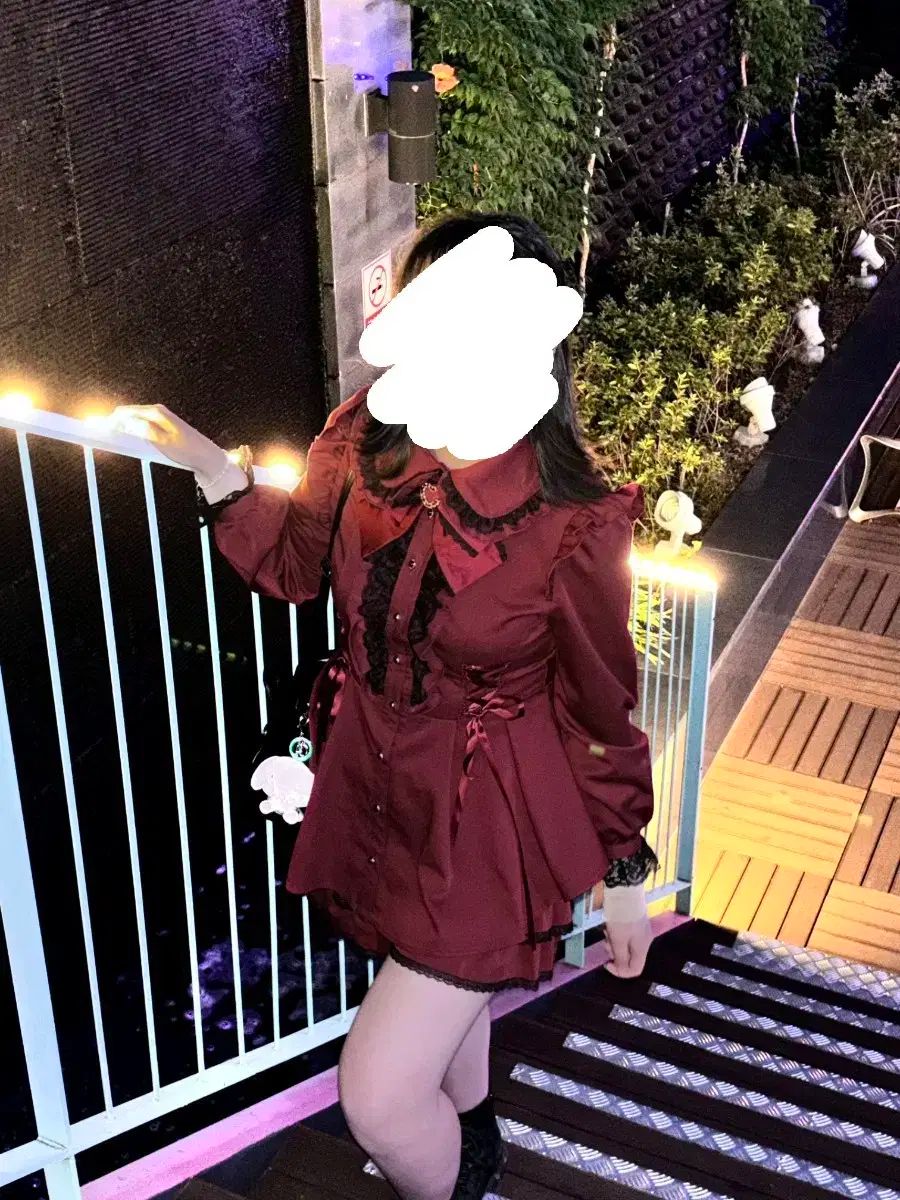 シークレットハニー バーガンディ セットアップ ワイン色 リズリサ 量産型 地雷系