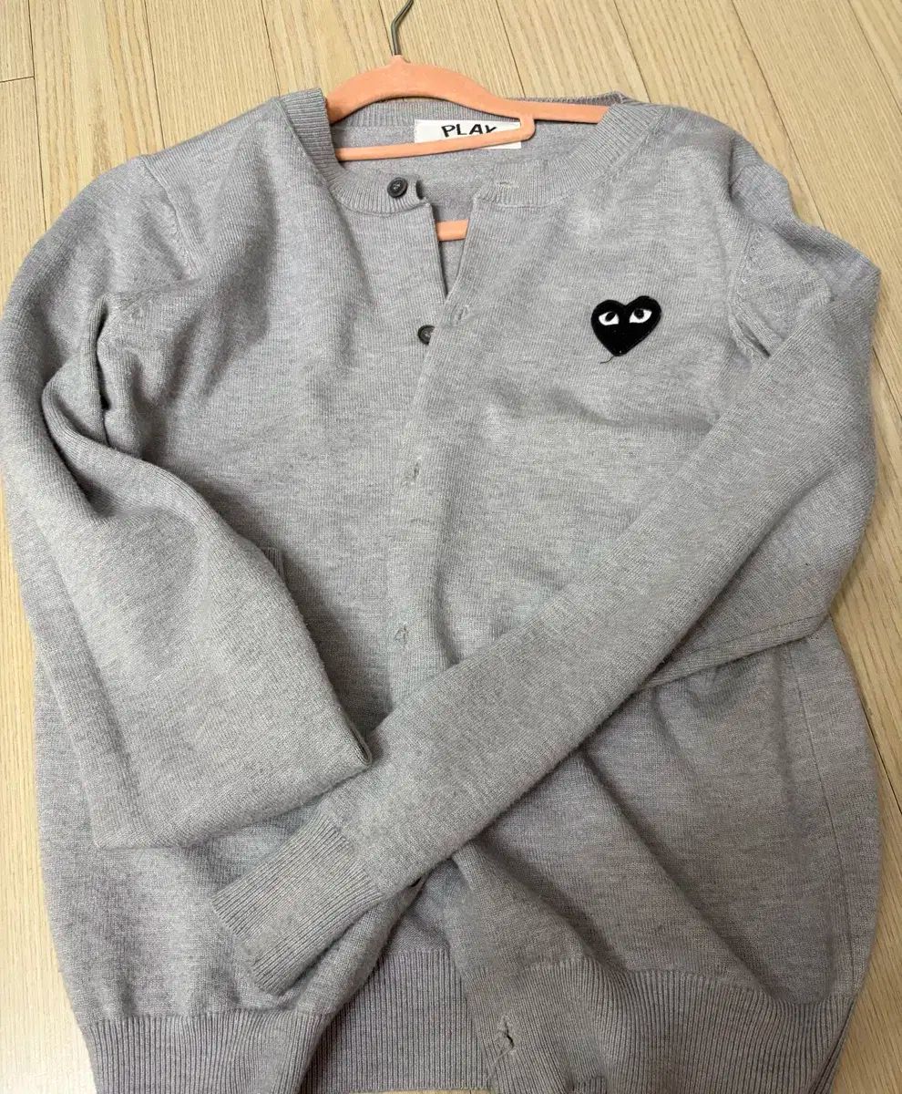 コム デ ギャルソン グレー カーディガン