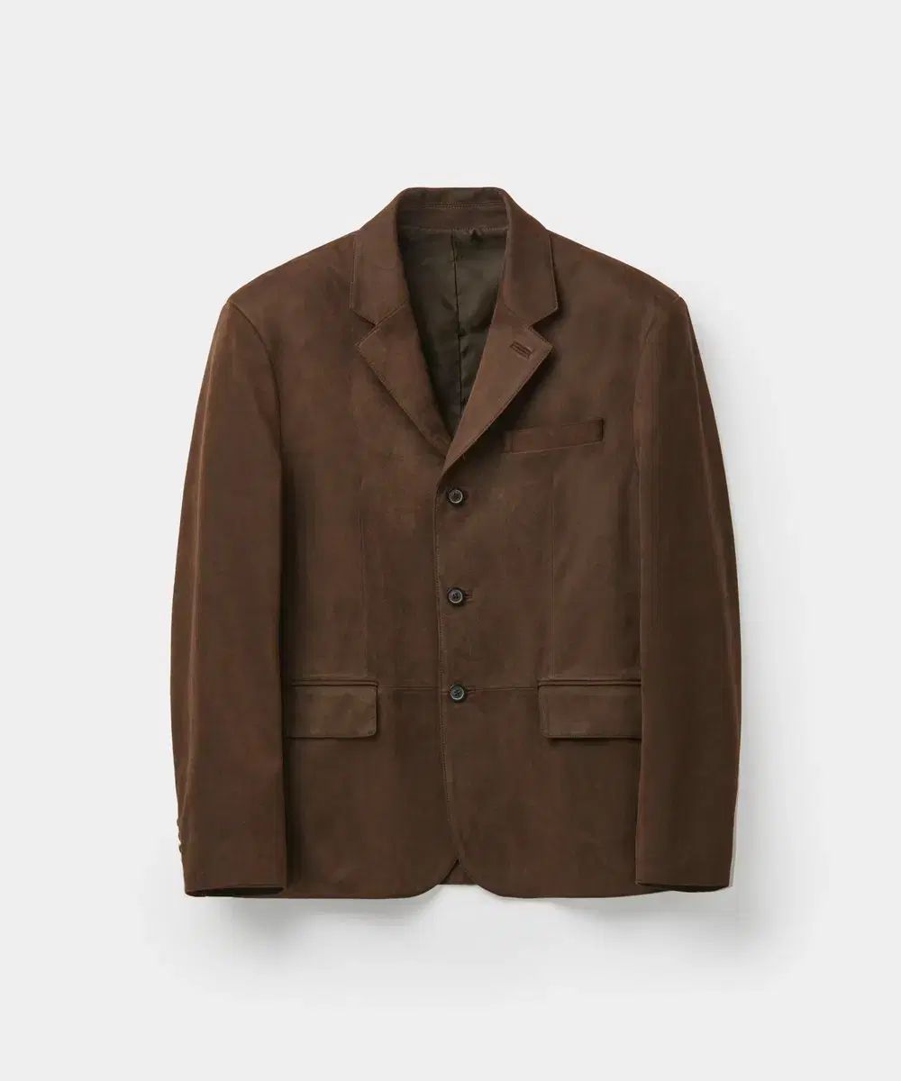 クアー スリーボタン スウェード ジャケット S