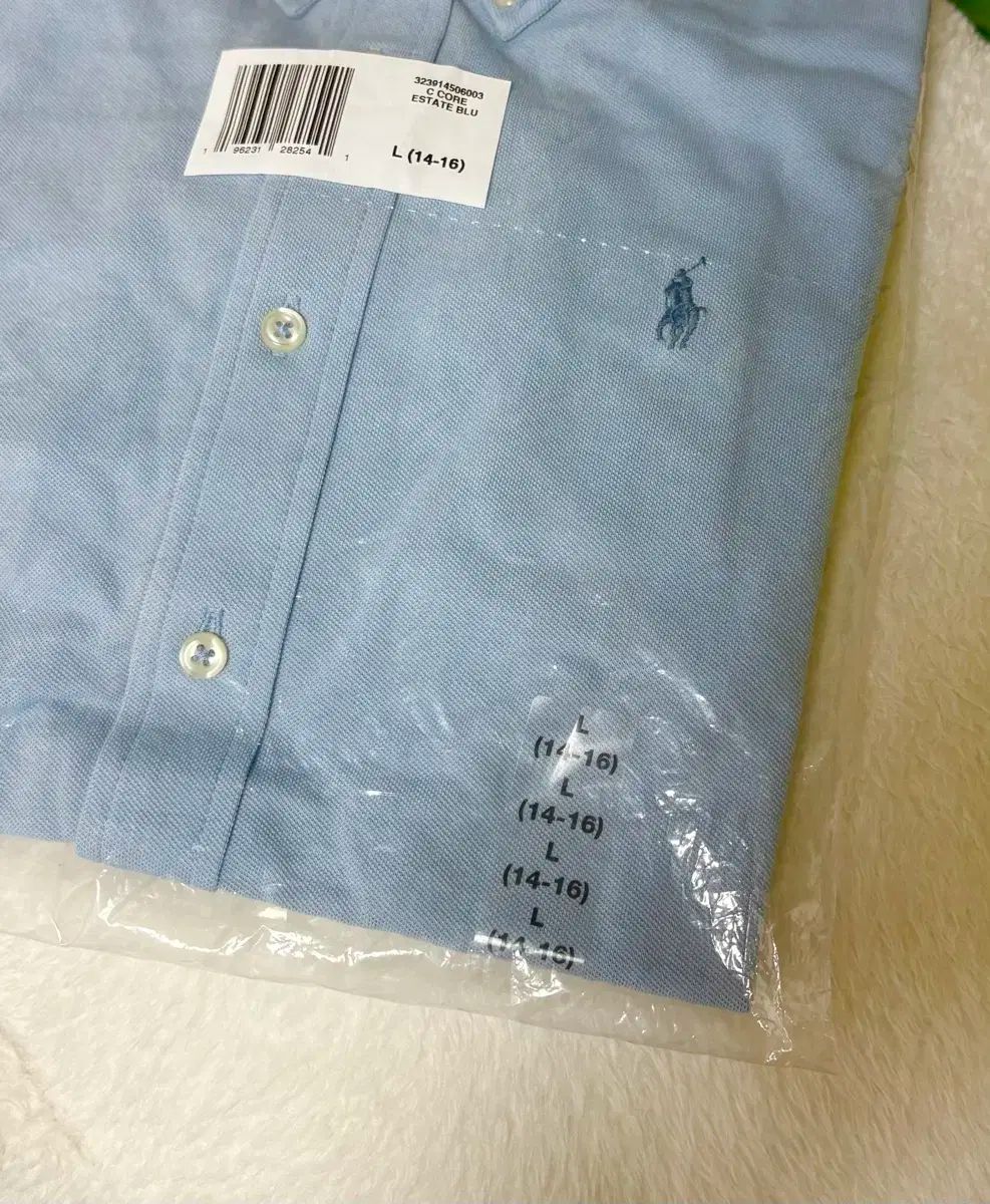 ポロ スカイブルー メッシュ シャツ レディース