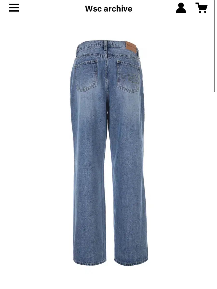 Wscアーカイブ デニム ワイド パンツ