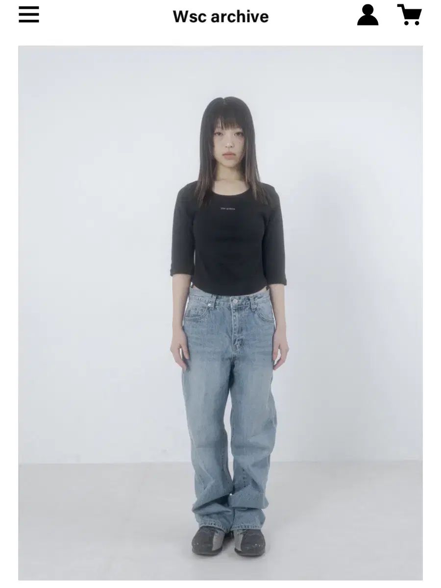 Wscアーカイブ デニム ワイド パンツ