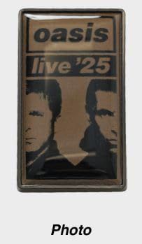 Oasis オアシス Live 2025 JAPAN グッズ ピンズ Gold Half Face