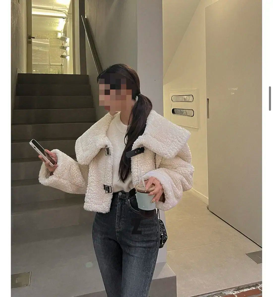 メイビンス バックル カラ ムートン