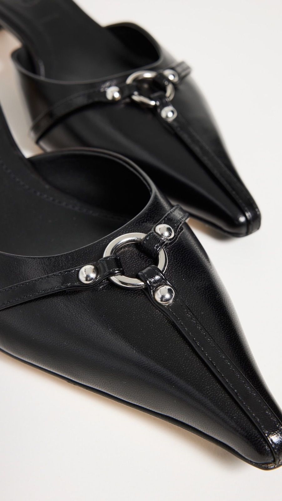 Aeyde キトゥンヒール ミュール ブラック アイデ