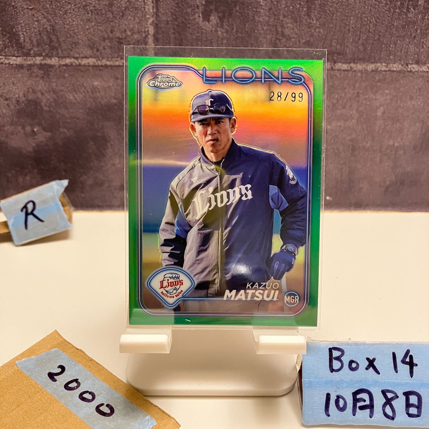 2024 Topps Chrome 松井稼頭央 Kazuo Matsui 28/99 Saitama Seibu