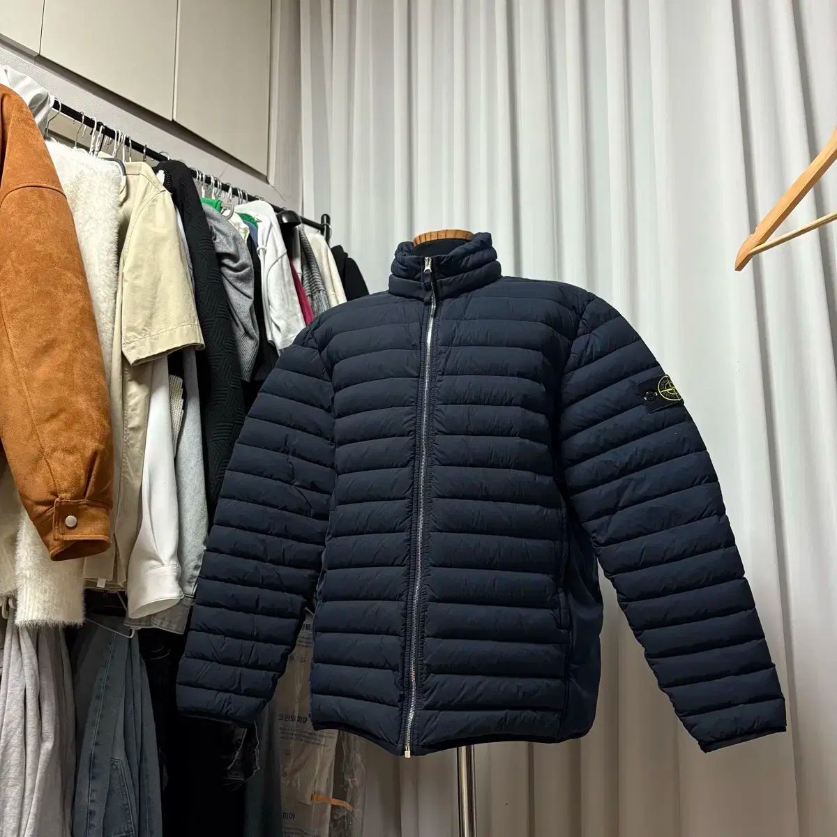 xl ストーンアイランド ルームウーブン 軽量ダウン