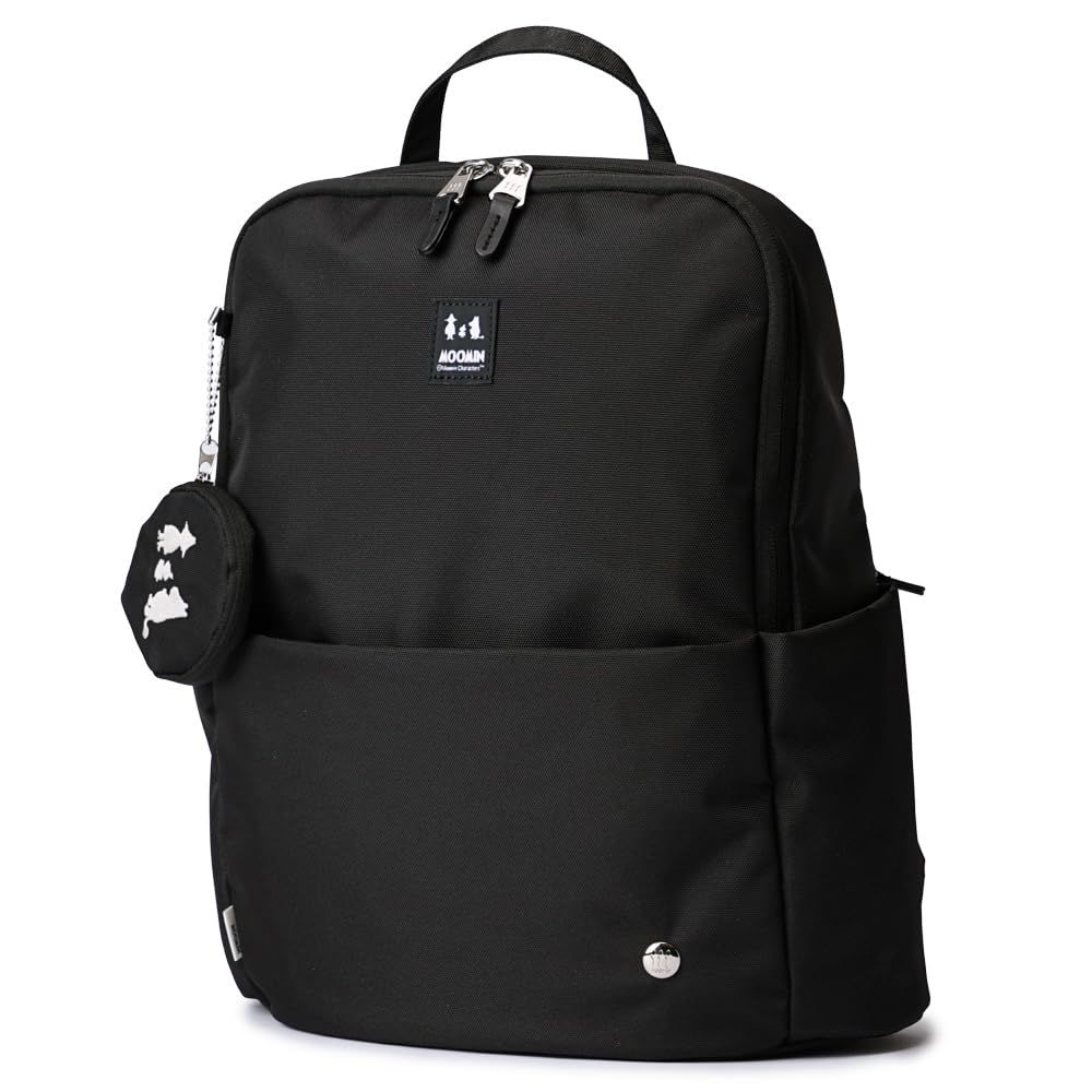 ムーミン バックパック リュックサック デイパック レディース rmnk-04 ブラック 約W 23 28×H 36×D 13.5 cm