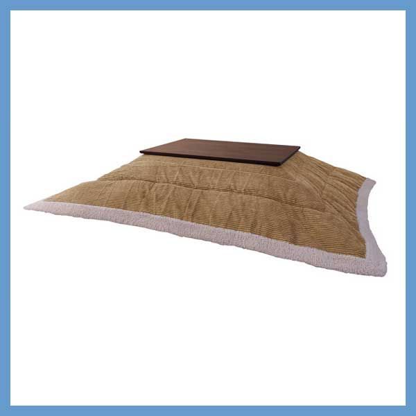 こたつ布団 長方形 薄掛け コーデュロイ生地 W 190 D 230 cm No 142 ベージュ