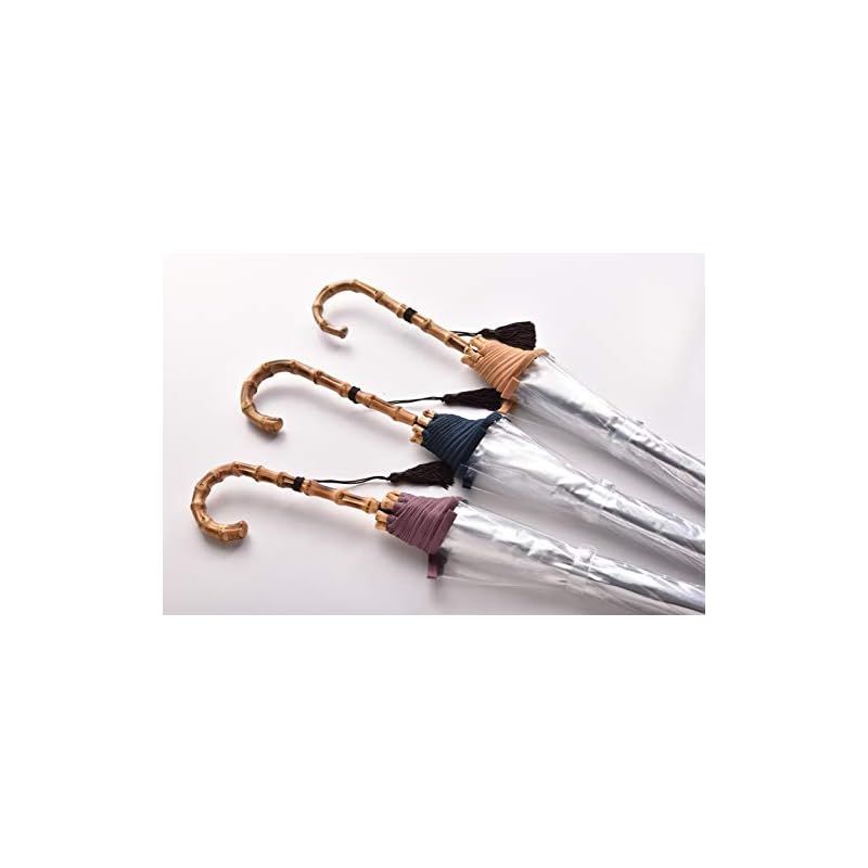 ホワイトローズ 竹跳 たけとび 藍 60 cm ジャンプ式長傘 収納袋付き