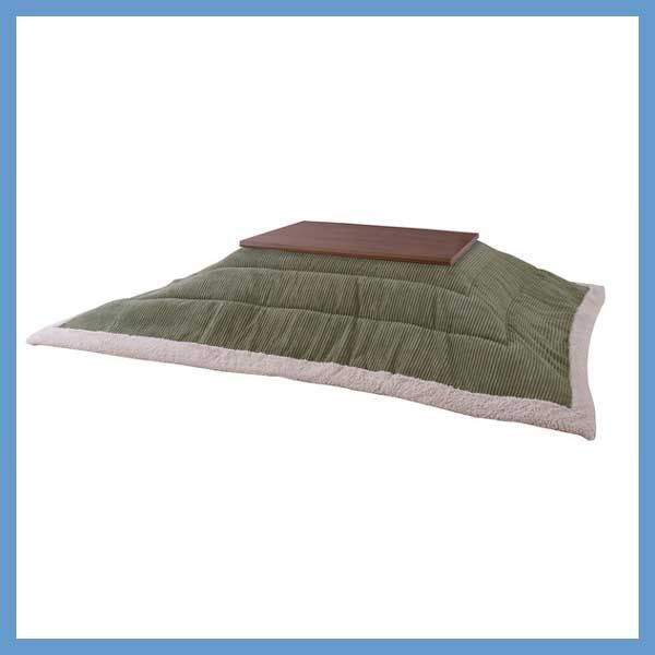 こたつ布団 長方形 薄掛け コーデュロイ生地 W 190 D 230 cm No 142 カーキ