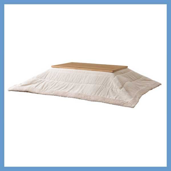 こたつ布団 長方形 薄掛け コーデュロイ生地 W 190 D 230 cm No 142 ホワイト