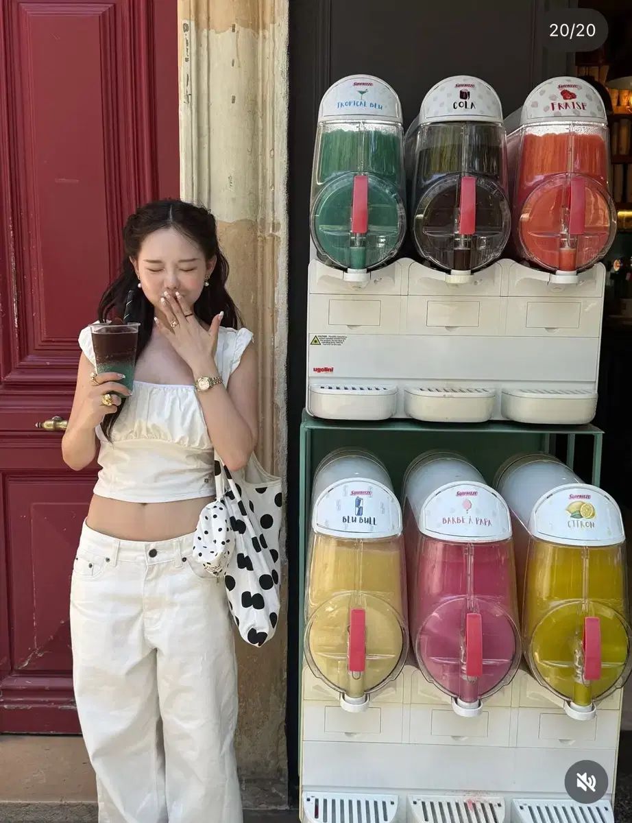 Kisyning スタッズ コットン パンツ 白 s