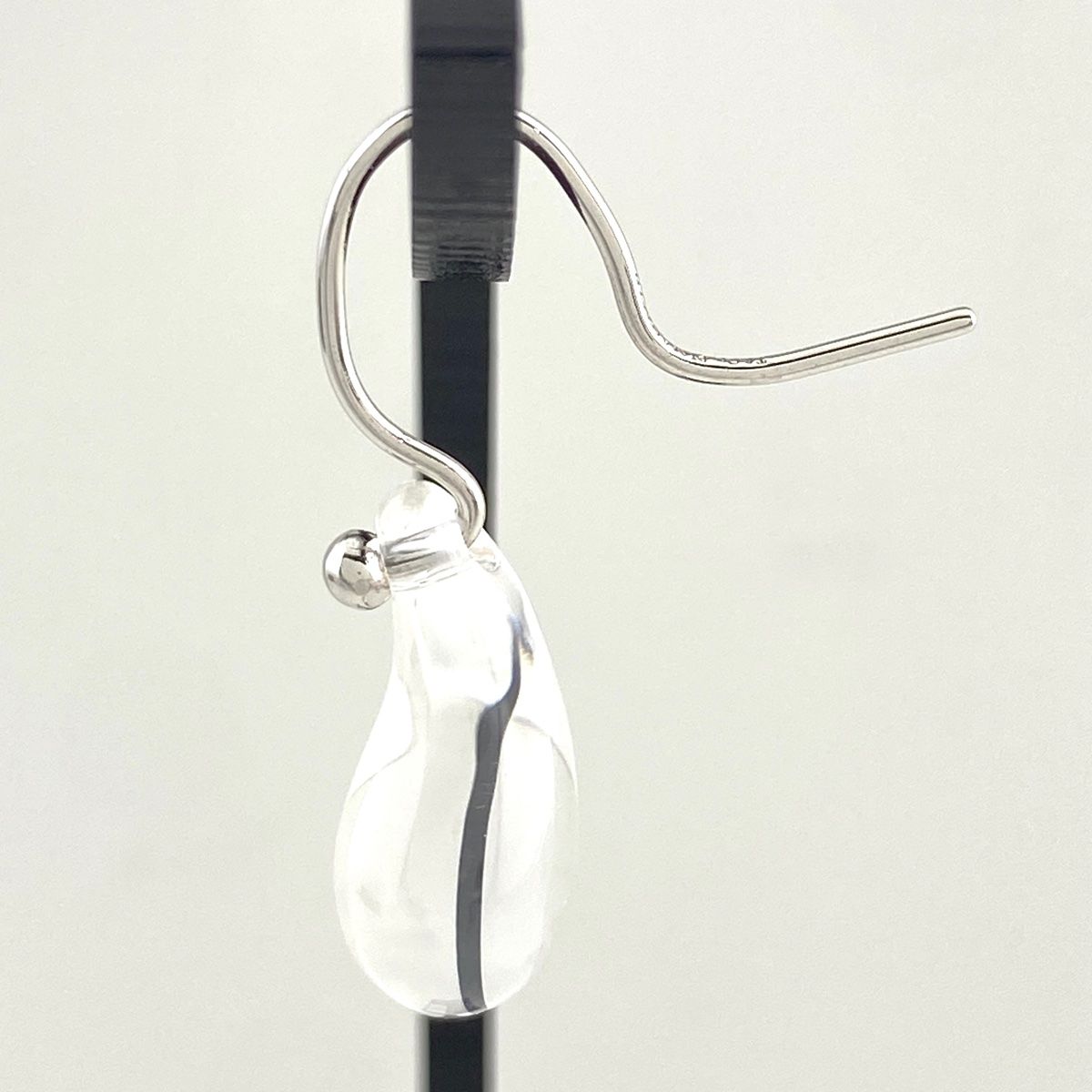 ティファニー TIFFANY-Co. ティアドロップ ピアス プラチナ エルサ ペレッティ ロッククリスタル クォーツ 水晶 Pt 950 レディース