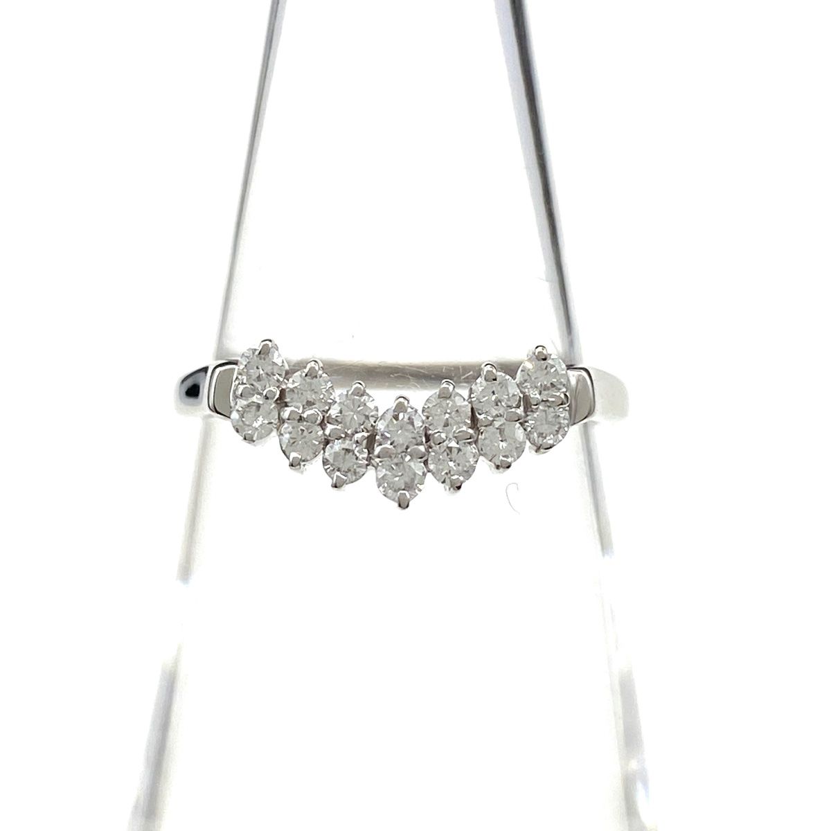 メレダイヤ デザインリング プラチナ 指輪 メレダイヤ リング 11号 Pt900 ダイヤモンド レディース