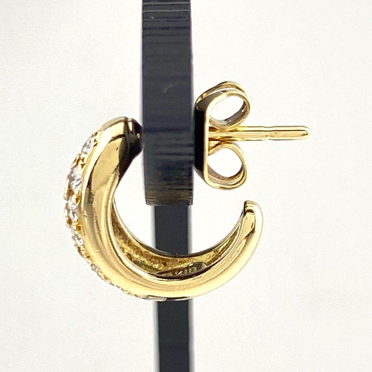 ミキモト メレダイヤ デザインピアス YG イエローゴールド ピアス K 18 ダイヤモンド レディース