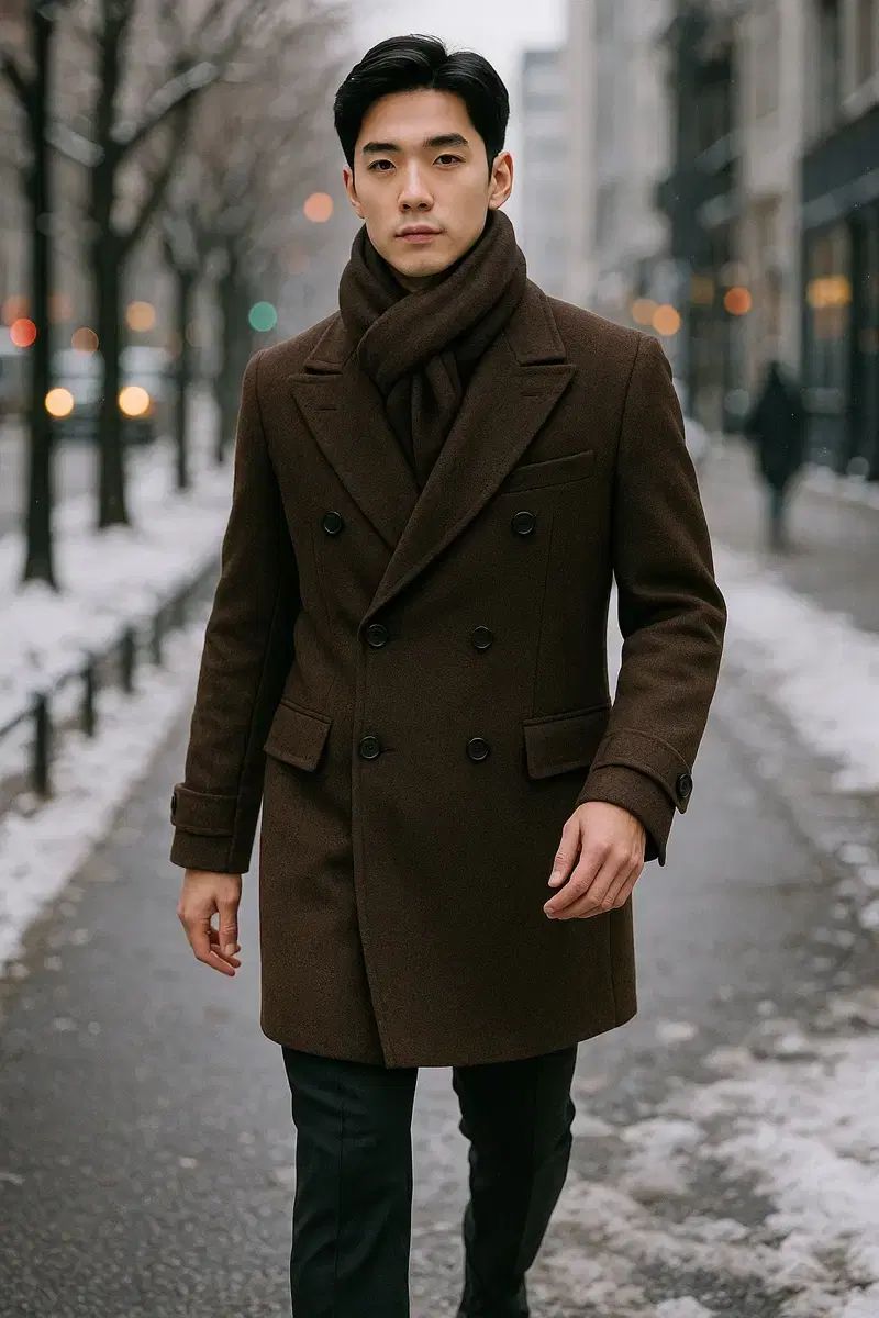 ZIO SONGZIO ソンジオ オム ウールカシミア ダブルコート