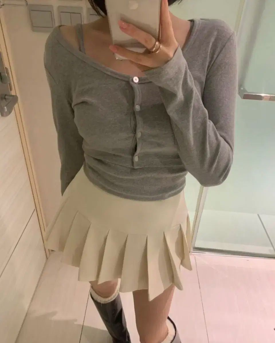 ソバーショップ グレー カーディガン セット