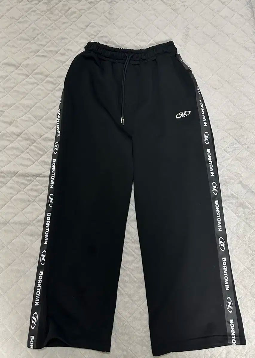 BORN TO WIN ブラック LINE パンツ 1