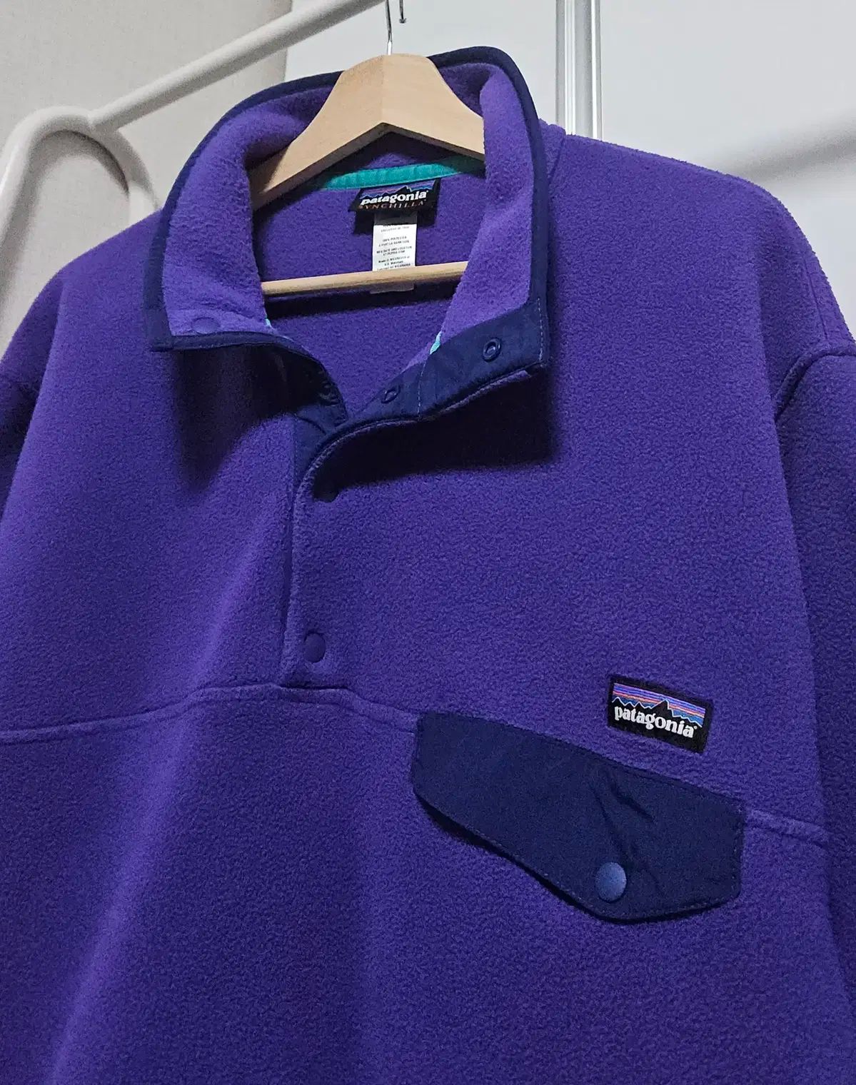 M patagonia シンチラ スナップT パープル