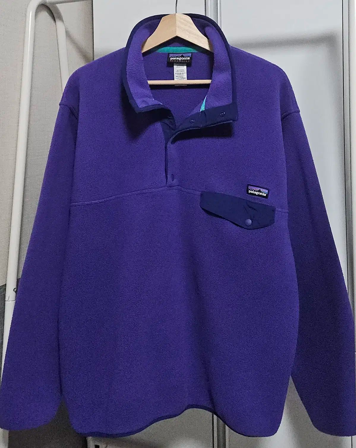 M patagonia シンチラ スナップT パープル