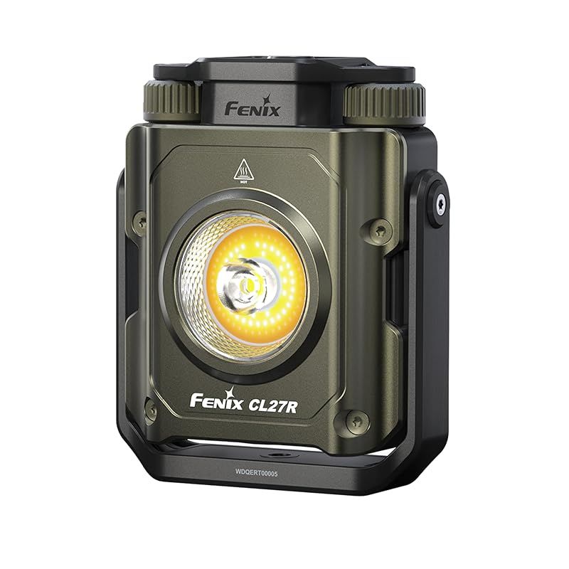Fenix CL27R 充電式マルチビームランタン 1600ルーメン 180m 最大285時間 レッドライトモード 無段階の色温度と明るさ調整 360°磁気ハンドル IP66 ワイルドグリーン