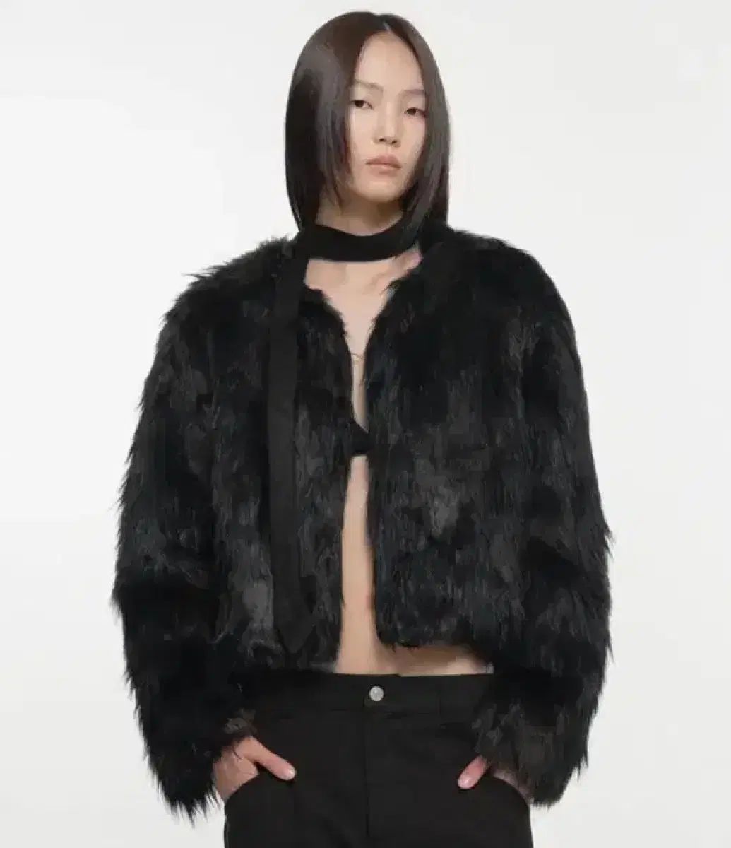 NACHE ナチェ ファージャケット カーキブラック