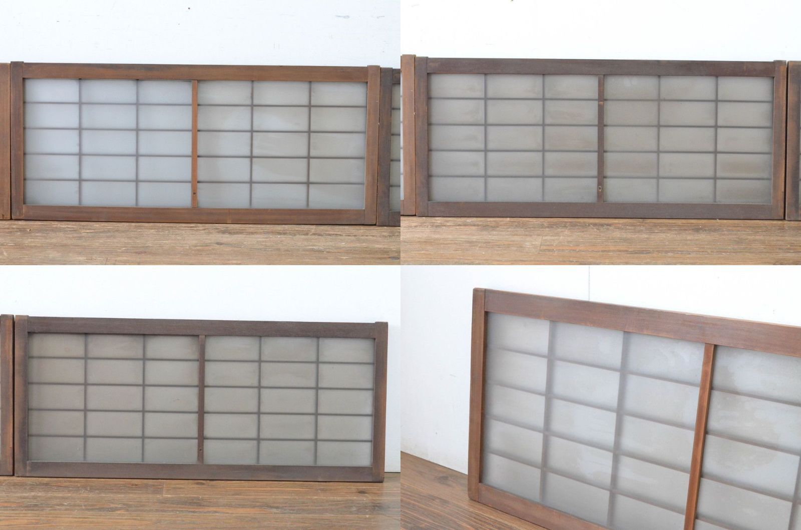 小さなガラス窓4枚セット