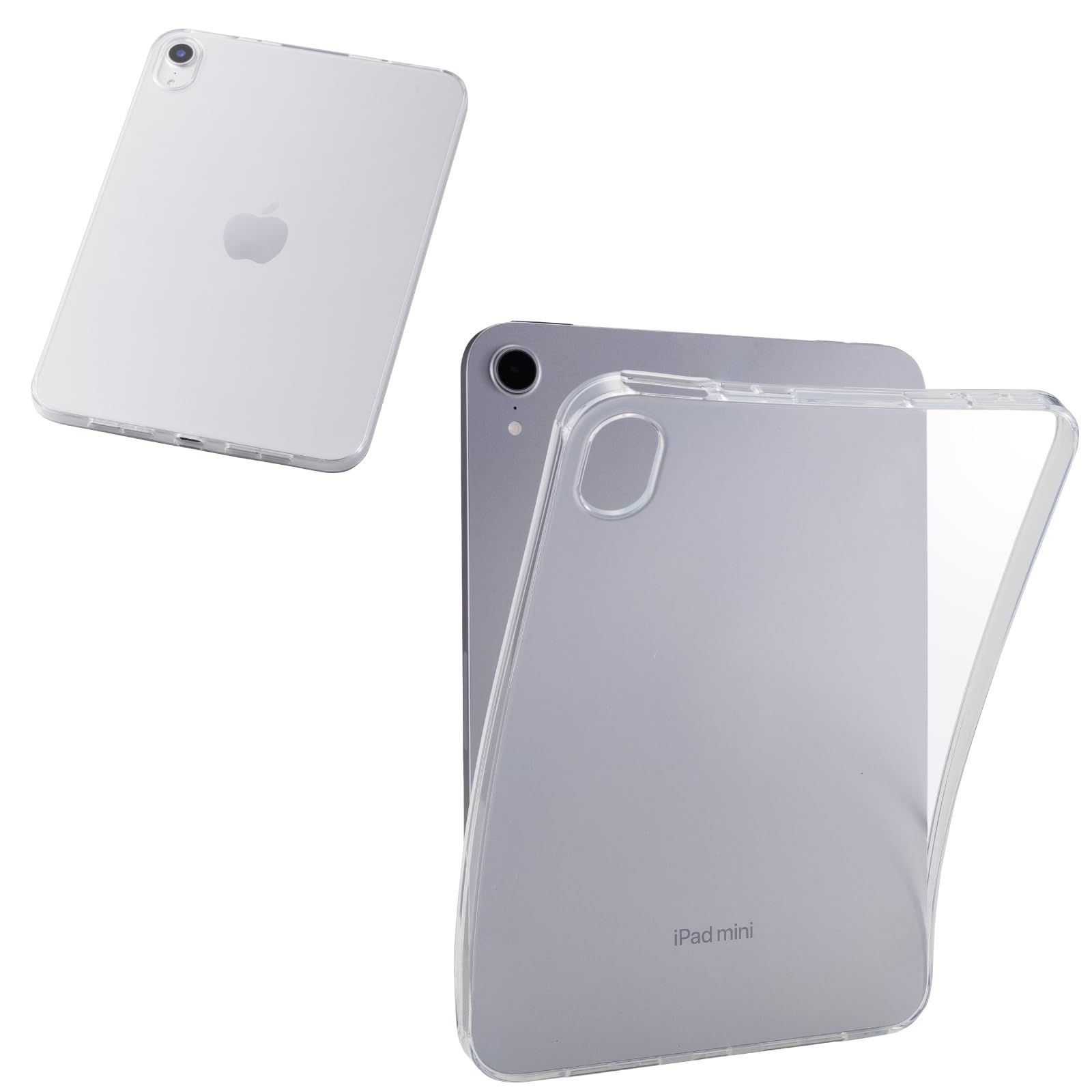エレコム iPad mini A 17 Pro 第6世代 ケース カバー ソフトケース TPU 画面の縁まで回り込む設計 クリア TB